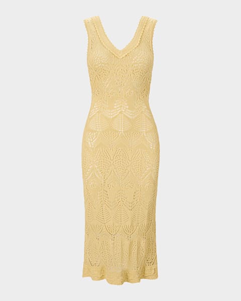 Christopher Esber Nature-Bead Gathered Cutout Jersey Maxi Tank Dress |  Neiman Marcus