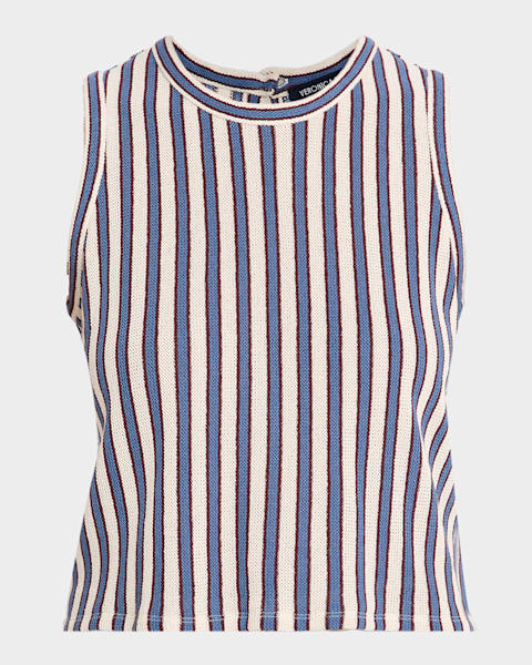 ALICE + OLIVIA Amity Embroidered Crochet Tank Top | Neiman Marcus