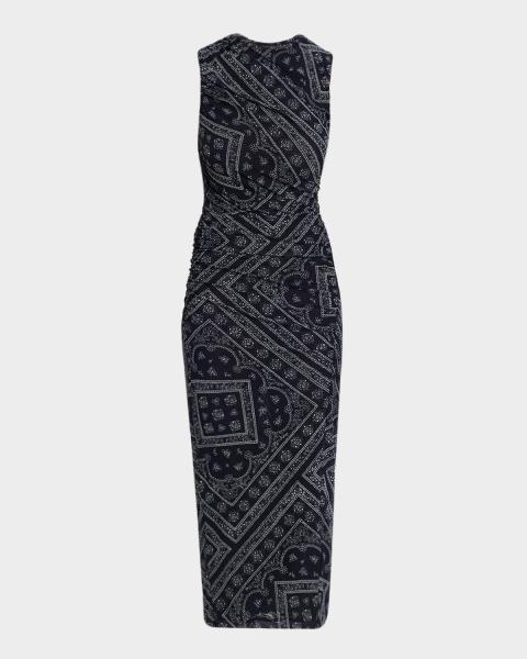 proenza schouler white label balston check poplin midi dress Proenza Schouler Balston Dress in Grid Poplin