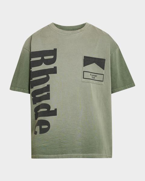 Moncler Men's Safari Wardrobe-Print Cotton T-Shirt | Neiman Marcus
