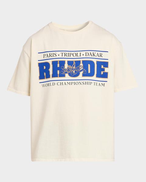 Dolce&Gabbana Men's Collegiate Logo Graphic T-Shirt | Neiman Marcus