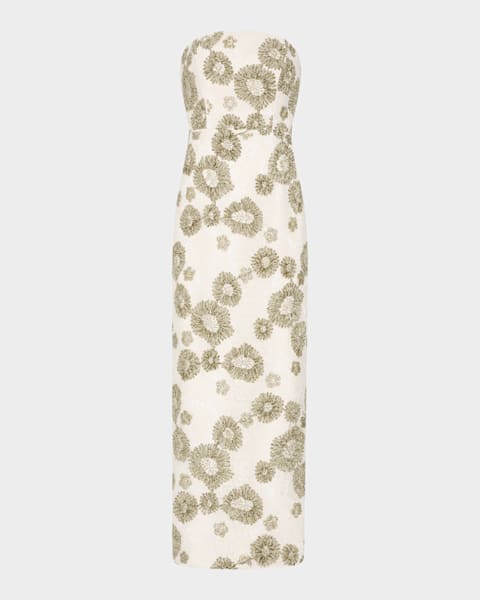 dress the population janis flutter-sleeve lace maxi dress Janis Gown  Dress the Population