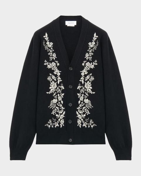 Prada Men's Superfine Wool Half-Zip Cardigan Jacket | Neiman Marcus