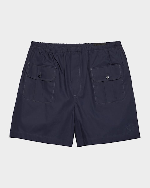 Prada Men's Silk Bermuda Shorts | Neiman Marcus