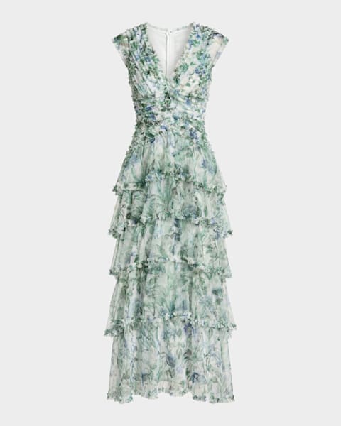 hutch ruby sweetheart drop-waist maxi dress Anthropologie size 12 Hutch Ruby Sleeveless Bustier Belted Drop-Waist Maxi  Dress