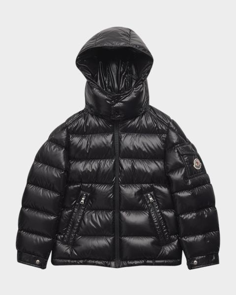 Moncler Boy's New Maya Shiny Puffer Jacket, Size 4-6 | Neiman Marcus