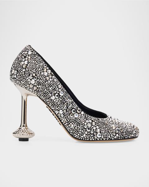 Gianvito Rossi Plexi Metal Cap-Toe Slingback Pumps | Neiman Marcus