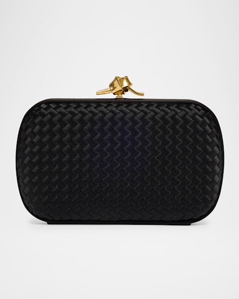 Bottega Veneta Padded Leather Sculptural Knot Clutch Bag | Neiman