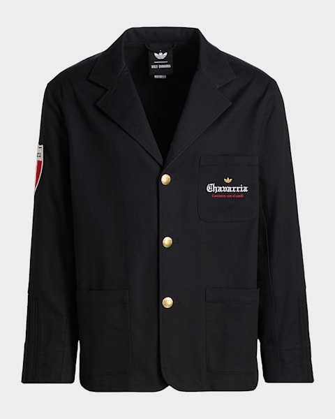 Adidas x Willy Chavarria Men's Dress Twill Track Jacket | Neiman
