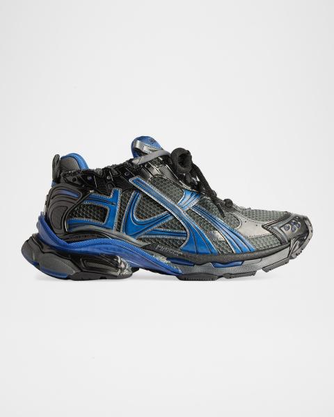 Balenciaga Men's Runner Iridescent Low-Top Sneakers | Neiman Marcus