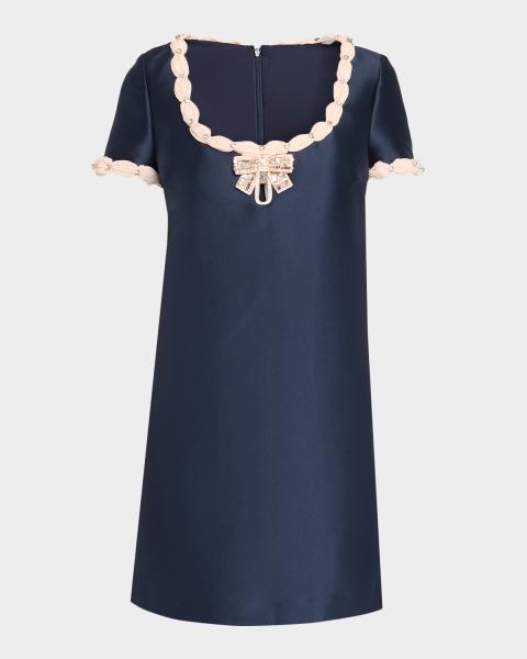 essentiel antwerp gold dress Ruffled Off-The-Shoulder Knit Midi collection_dresses
