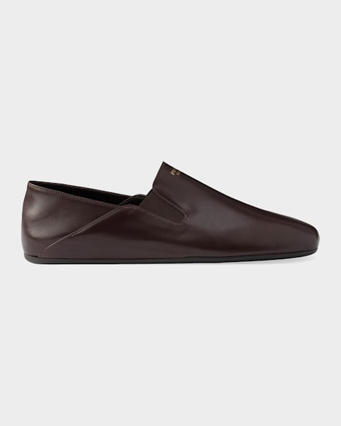 Brunello Cucinelli Men's Suede Braided Leather-Lace Tassel Loafers