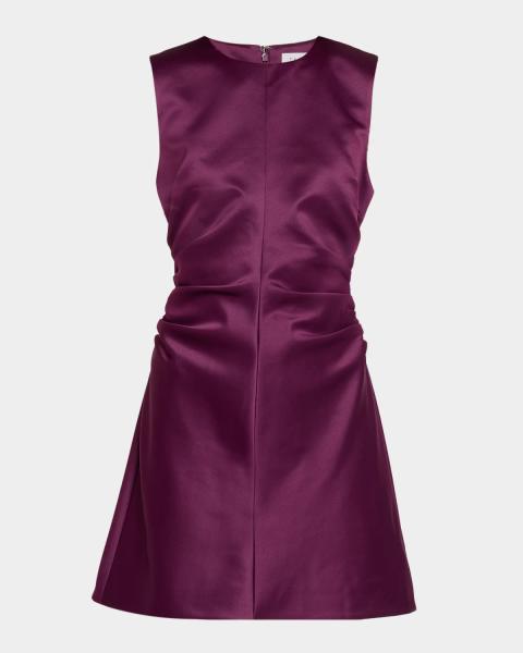taylor cocktail dresses Tanya Barton Embellished Satin Mini Dress Organic-cotton-fabric This elegant piece embodies Taylor 5915M Long Sleeve Petite dresses Color:Bright Blue