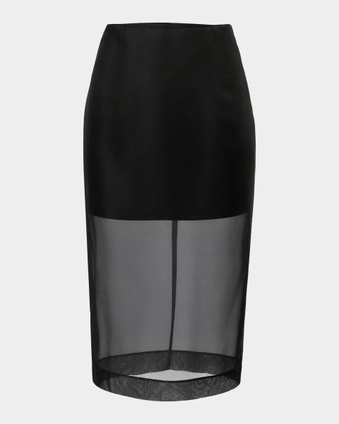 Prada Velvet Pencil Skirt | Neiman Marcus