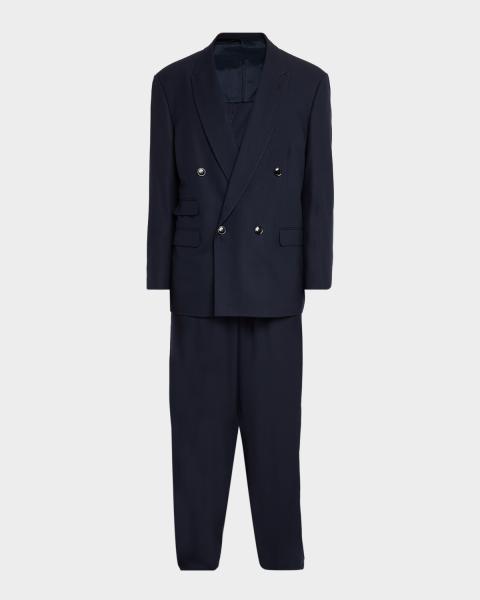 Giorgio Armani Men's Wool and Viscose Textured Two-Piece Suit