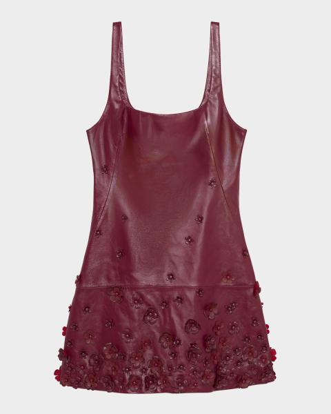 rag and bone leather dress & Brigette Studded Faux Mini occasion_Wedding Guest