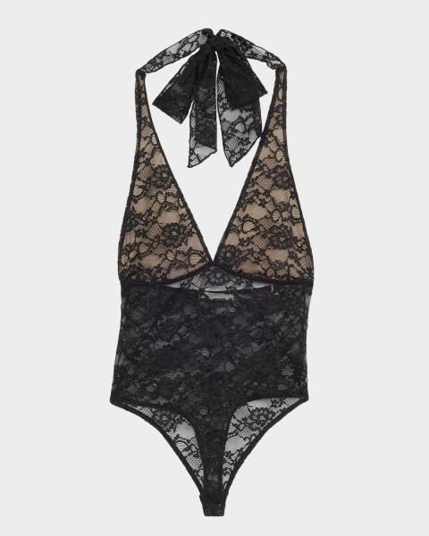 ALICE + OLIVIA Nichol Mock-Neck Mesh Bodysuit | Neiman Marcus