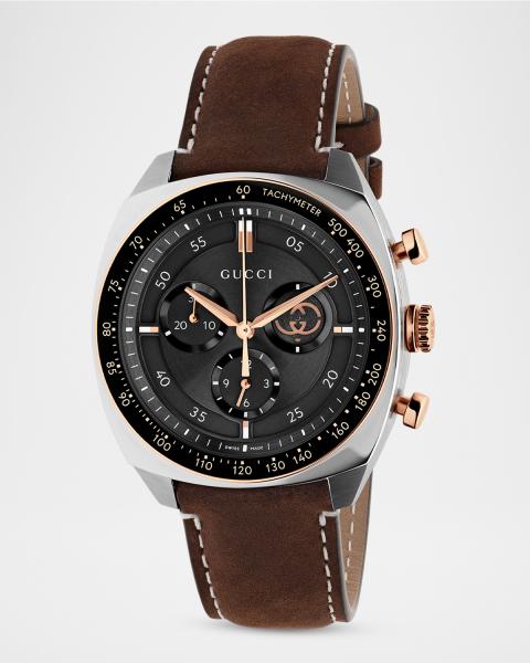 Gucci Men's Interlocking G 41mm Stainless Steel Chronograph