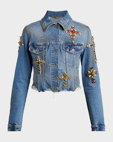 Dries Van Noten Bea Embellished Short Jacket | Neiman Marcus