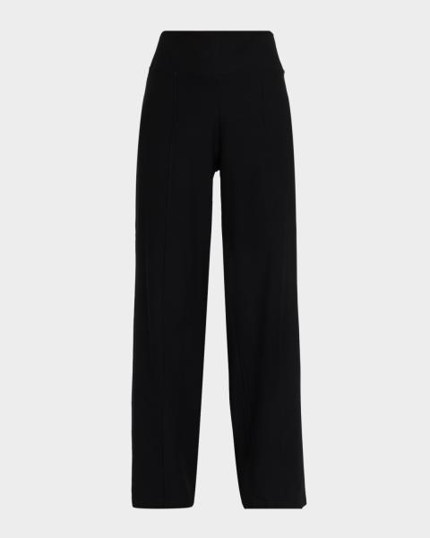 Reiss Robyn Striped Wide-Leg Knit Pants | Neiman Marcus