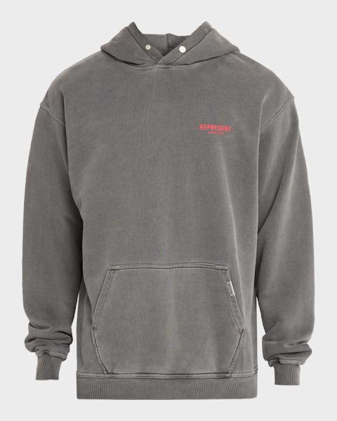 LOEWE Paula's Ibiza スウェット グレー LOEWE x Paula's Ibiza Men's Embroidered Anagram Hoodie | Neiman Marcus
