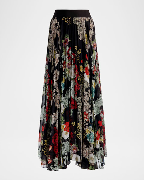 ALICE + OLIVIA Joss Leather Mini Skirt | Neiman Marcus