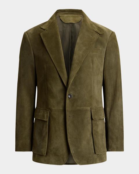 Ralph Lauren Purple Label Men's Hadley Hand-Tailored Silk-Linen
