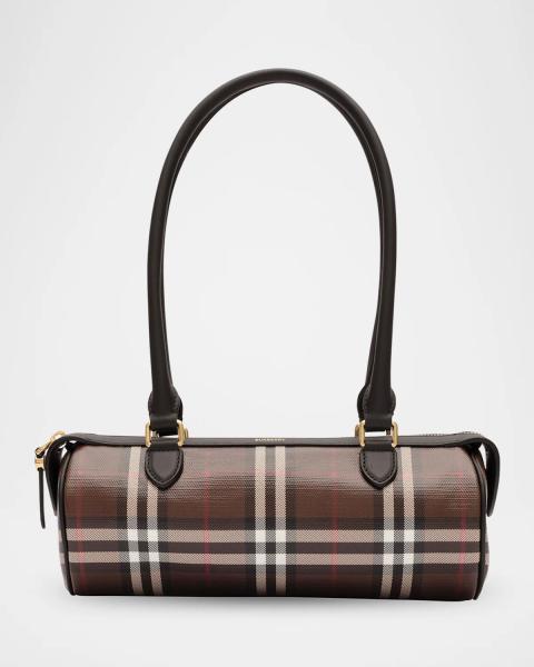Burberry Highlands Check Jacquard Shoulder Bag | Neiman Marcus