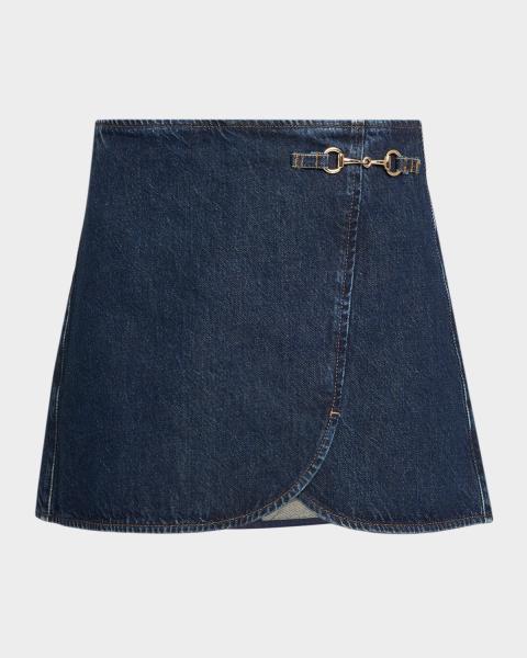 Ramy Brook Eileen Denim Mini Skirt | Neiman Marcus