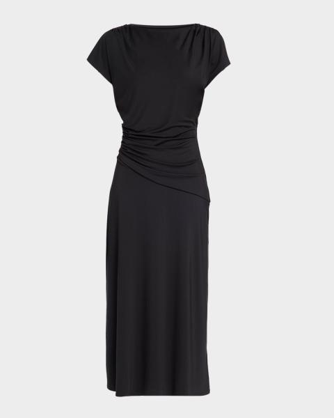Veronica Beard Elthea Knit Belted Midi Dress