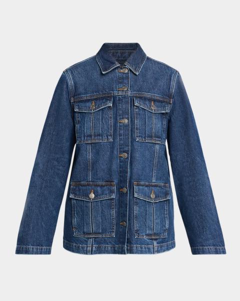 AS by DF Gianna Denim Zip Jacket | Neiman Marcus