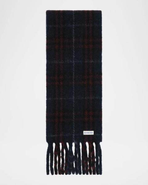 Moncler Men's Edit Wool and Alpaca Blend Scarf | Neiman Marcus