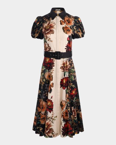 Elie Tahari July The Madison Denim Midi Dress