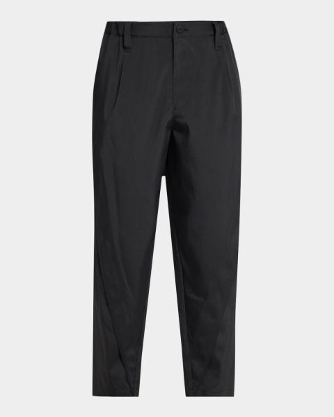 Dries Van Noten Men's Preaches Floral Jacquard Wide-Leg Pleated