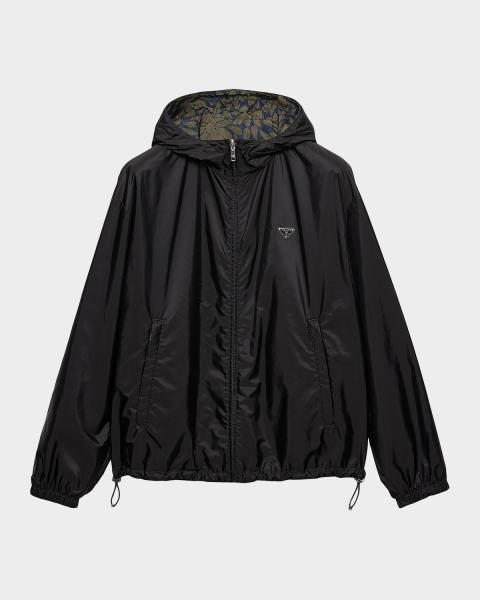 Prada Men's Re-Nylon Anorak Jacket | Neiman Marcus