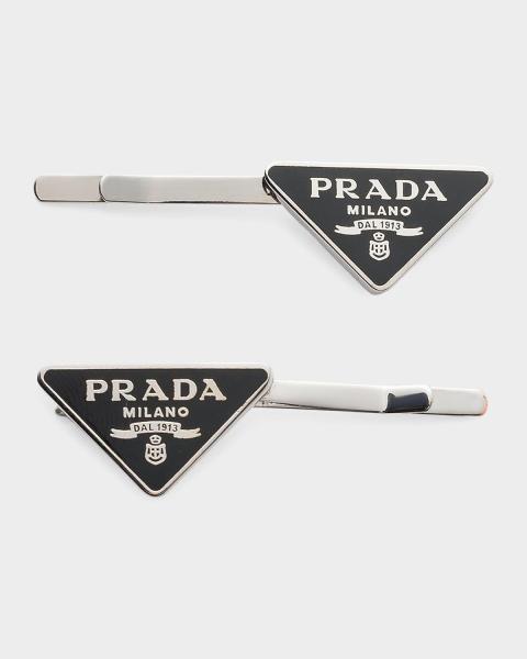 Prada Satin and Crystal Hair Clip | Neiman Marcus