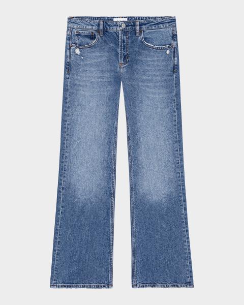 Burberry Mid-Rise Bootcut-Leg Jeans | Neiman Marcus