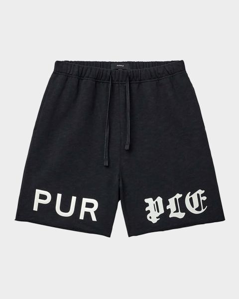 RIVINGTON roi Rebis Men's Paint-Splatter Gym Bag Shorts | Neiman