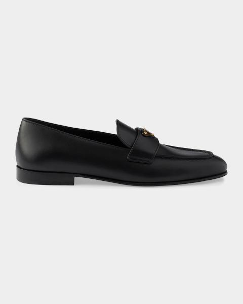 Prada 20mm Leather Loafers | Neiman Marcus