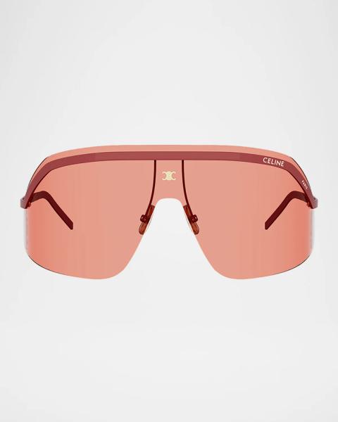 CELINE Triomphe 52mm Metal Geometric Sunglasses | Neiman Marcus