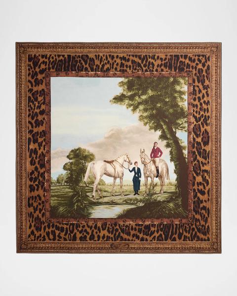 Prada Picturesque Paris Silk Scarf | Neiman Marcus