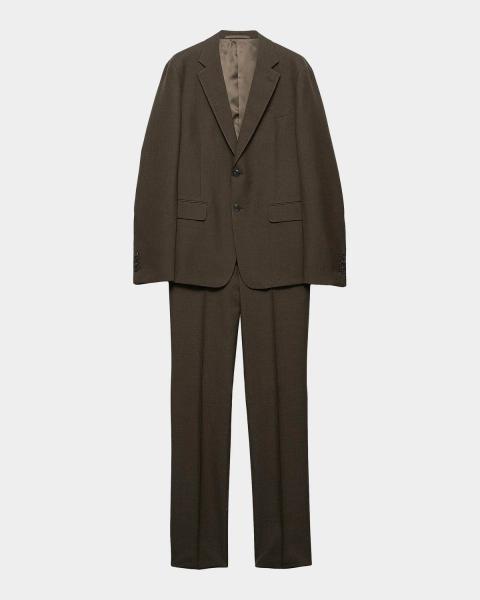 Prada Men's Single-Breasted Wool And Cashmere Suit | Neiman Marcus