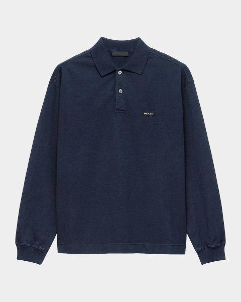 Prada Men's Conceptual Logo Polo Shirt | Neiman Marcus