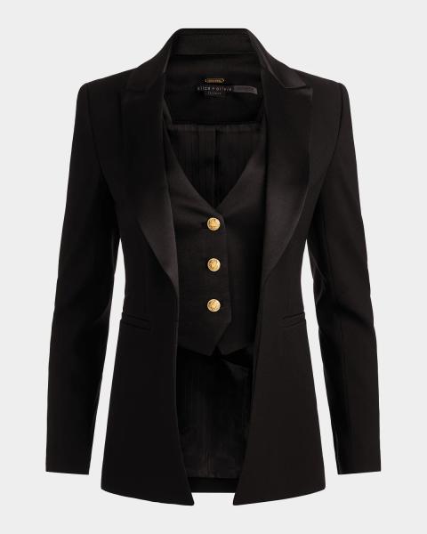Thom Browne Classic Single-Breasted Blazer Jacket | Neiman Marcus