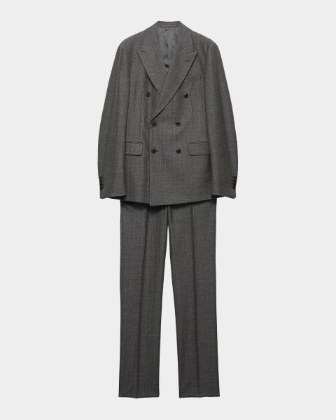 Prada Men's Single-Breasted Wool And Cashmere Suit | Neiman Marcus