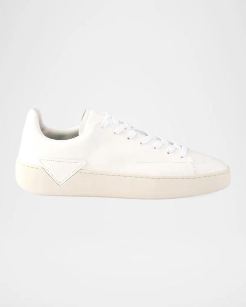 Burberry Men's Set Leather & Check Low-Top Sneakers | Neiman Marcus