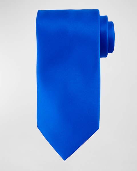 Men's Microfantasy Geometric Silk Tie