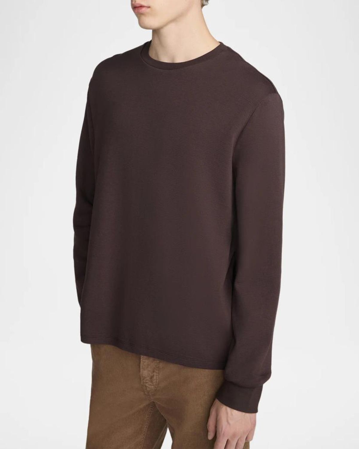 Frame Men & Apos;s Duofold Crew T-shirt In Gray