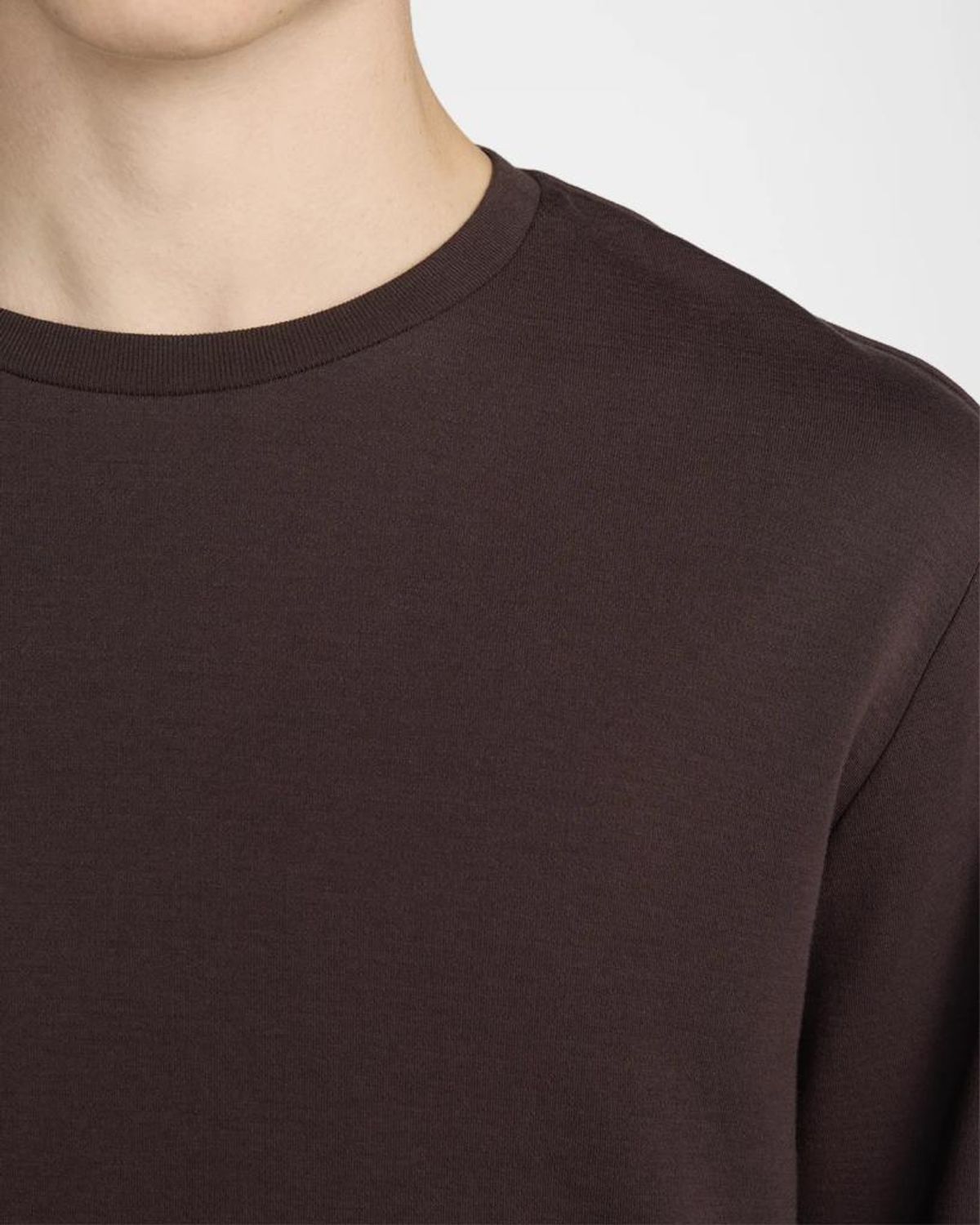 Frame Men & Apos;s Duofold Crew T-shirt In Gray