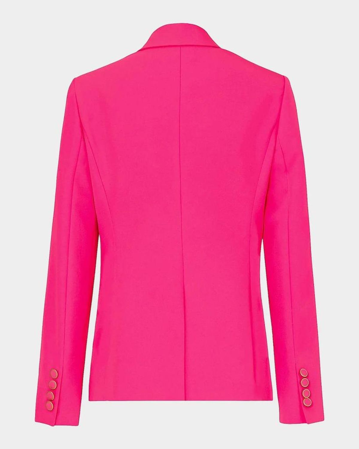 Milly Avery Single-button Cady Blazer In Pink
